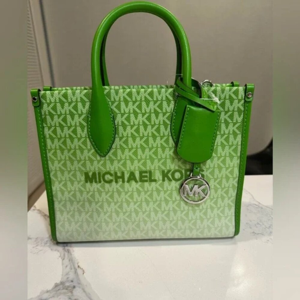 🍍 Michael Kors  Stunner Mirella Small Shopper Ombre Crossbody - NWT $448 MSRP - Picture 8 of 13